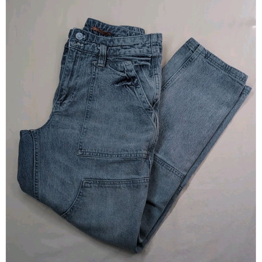 PILCRO Anthropologie Women's 30 THE WANDERER Relaxed mid rise Jeans utility